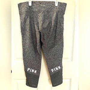 Victoria’s Secret PINK Gray Athletic Gym Sporty Workout Ultimate Leggings Large
